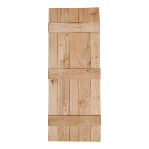 3 Ledged and Braced Oak Doors - Butt and Bead